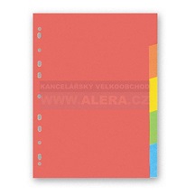 Rozřaďovač A4 5 listů barevný papír Hit Office