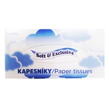 Kapesníky papírové kosmetické Soft&Exklusive 2-vrstvé /150ks
