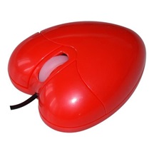 myš All New O-93 Heart optická USB 800dpi SRDCE červená - UKONČENÝ PRODEJ