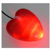 myš All New O-93 Heart optická USB 800dpi SRDCE červená - UKONČENÝ PRODEJ