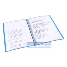 Katalogová kniha A4 Esselte Vivida 20kapes modrá 623990