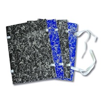 Desky spisové s tkanicí A4 strojní EKO modrá mramor [ POUZE PO 25-ti ks ]