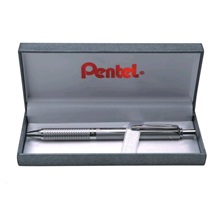 Pero gelové Pentel BL407-A Energel  0,7 kovová  černá + krabička