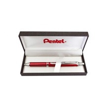 Pero gelové Pentel BL407-A Energel  0,7 kovová červená + krabička