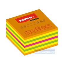 Lepicí bloček Kores Cubo Summer 75x75mm 450 lístků mix barev