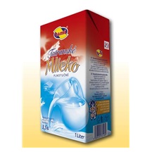 .Mléko plnotučné trvanlivé 1lt TATRANSKÉ MLIEKO - TAMI 3.5% / červený obal   ( prosíme objednávat pokud možno po 12 ks )