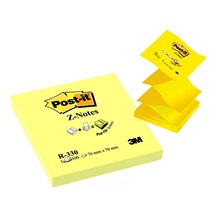 Lepicí bloček 3M Post-It R-330 Z-Notes 76x76mm 100 lístků žlutá