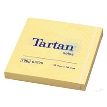 .Lepicí bloček 3M Tartan 07676 76x76mm 100 lístků žlutý