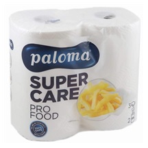 Kuchyňské utěrky  PALOMA  SUPER CARE pro FOOD 3vrstvy  2role bílé